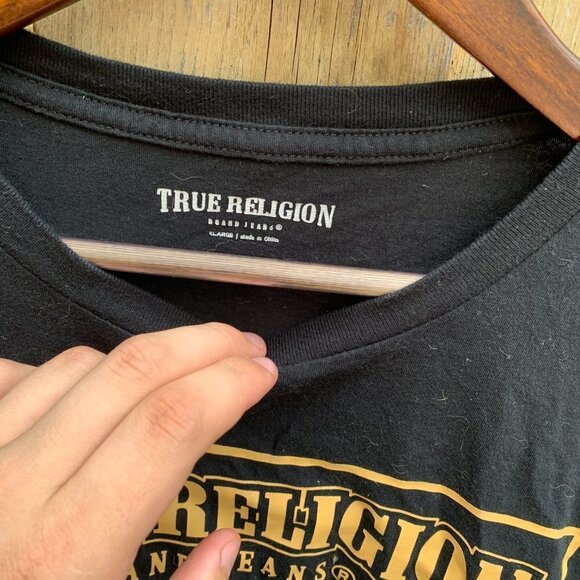 True Religion Big Logo T Shirt XL - Picture 3 of 3